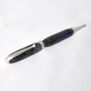 Blue silver acrylic pen